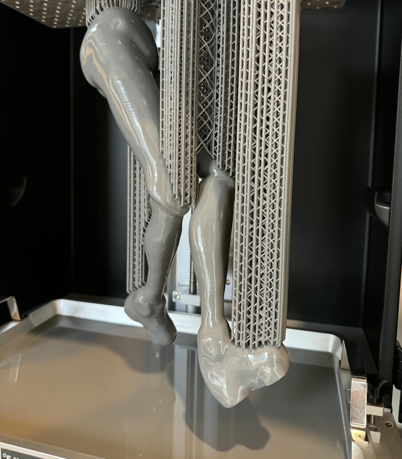 3D print of legs - Reason Skating Away sculpture