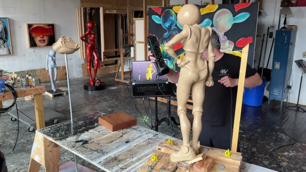 3D Scanning an original clay sculpture