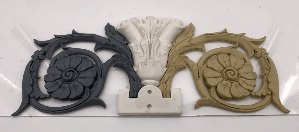 James Earl Jones Theater ornamental detail clay and print