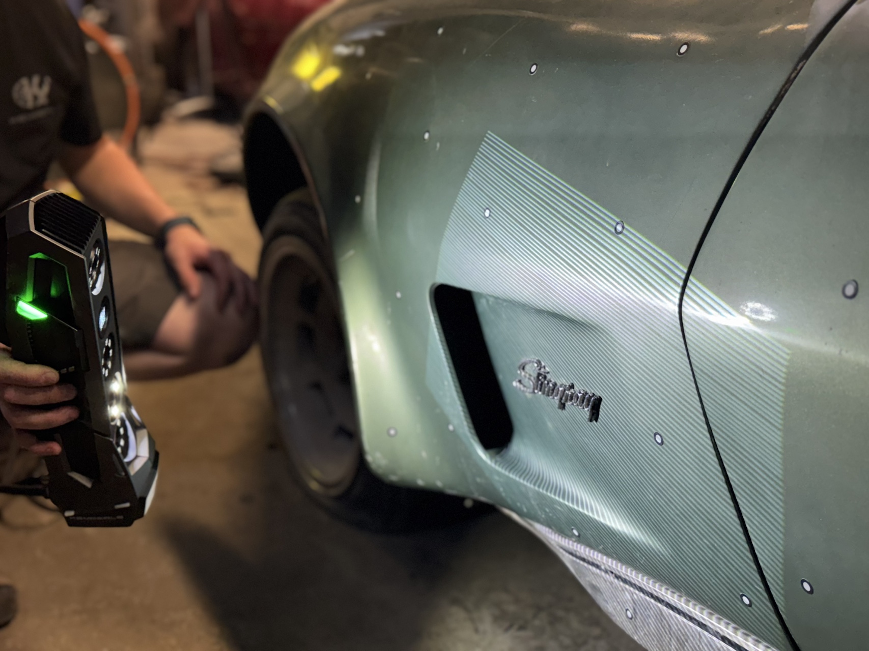 3D scanning a Corvette C3 Stingray