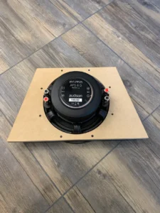Subwoofer driver test fit (back)