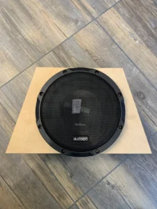 Subwoofer driver test fit (front)