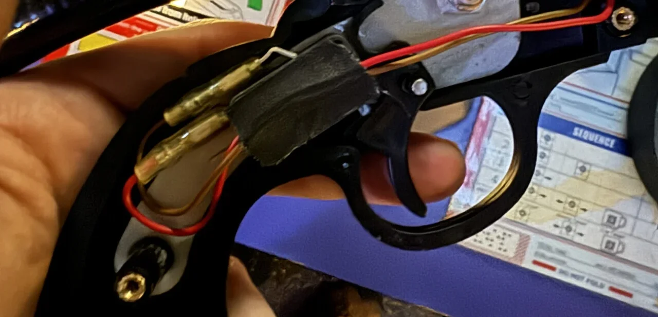 Barcade Quick and Crash controller inside view