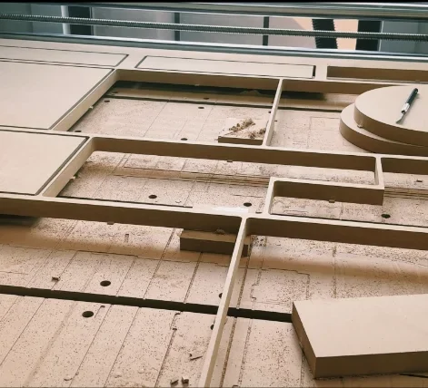 CNC machining wood components for custom fabrication