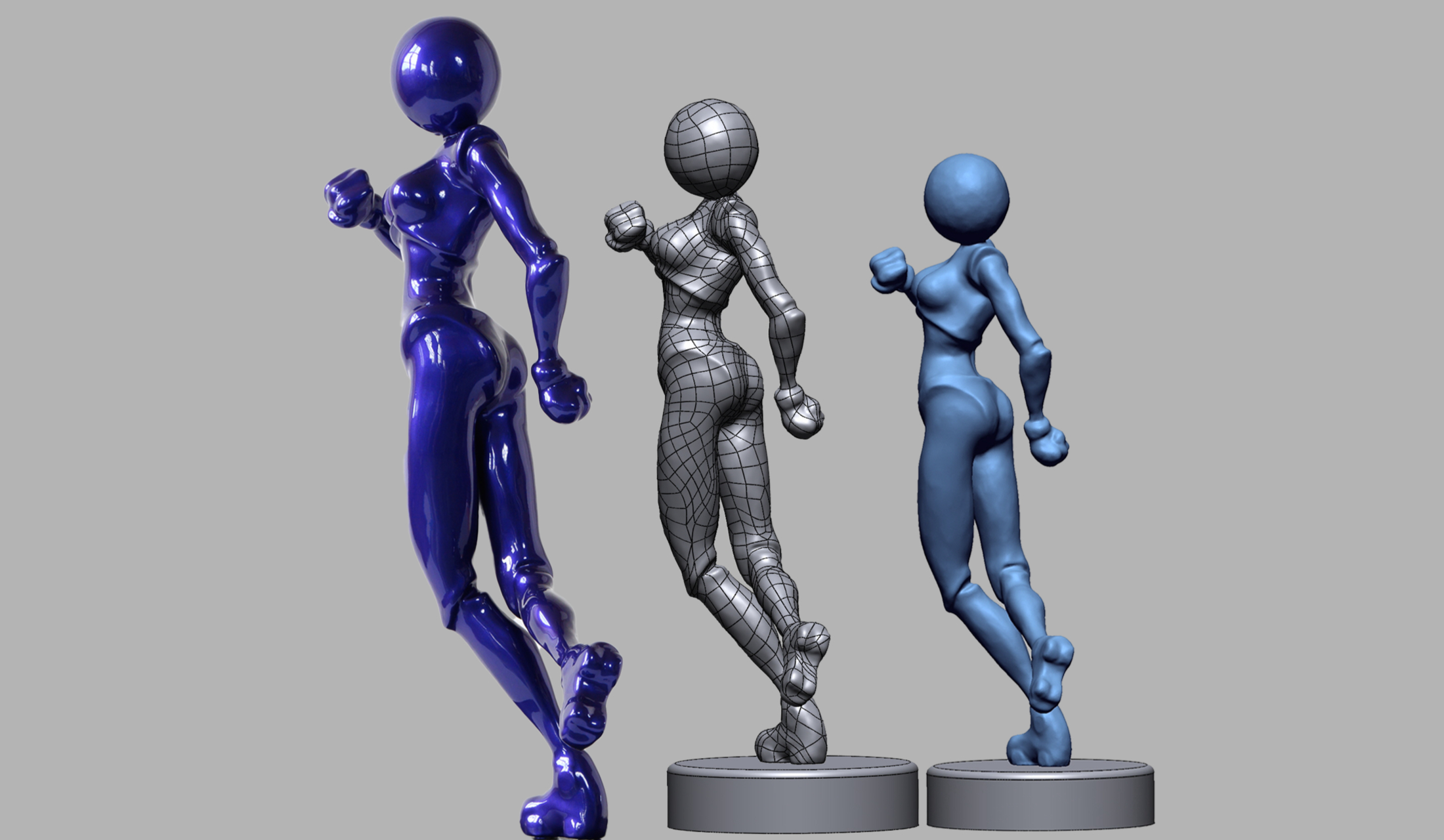 Reason Skating Away sculpture, CAD, and scan data